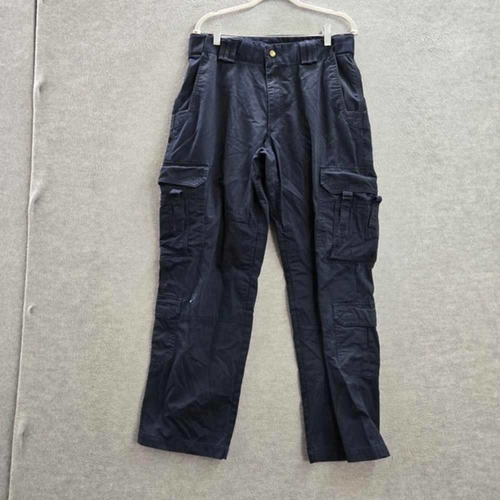 5.11 Tactical Men Pants 34x32 Blue Cargo Pockets Mid Rise Utility Polyester